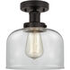 Bell 1 Light 6.5 inch Oil Rubbed Bronze Semi-Flush Mount Ceiling Light