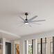 Atlas Ariella - LK 64 inch Textured Bronze with Barn Wood Tone Blades Ceiling Fan