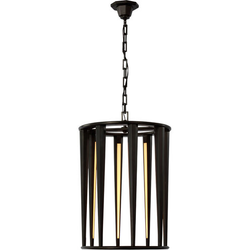 Thomas O'Brien Galahad LED 17 inch Bronze Lantern Pendant Ceiling Light, Medium