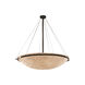 Porcelina LED 51 inch Dark Bronze Pendant Ceiling Light in Bamboo, 6000 Lm LED, Bowl