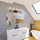 Warren LED 30 inch Matte Black and Brushed Brass Bathroom Light Wall Light in 4