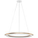C&M by Chapman & Myers Cielo LED 30 inch Matte White Chandelier Ceiling Light