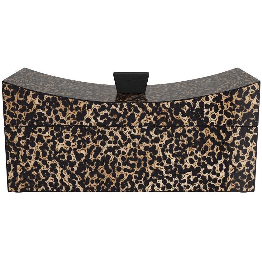 Yarin 12 inch Black & Ivory Box