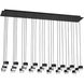 Sean Lavin Gable LED Nightshade Black Chandelier Ceiling Light, Integrated LED