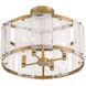 Veil 4 Light 18 inch Legacy Brass Semi Flush Ceiling Light