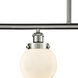 Ballston Beacon LED 48 inch Brushed Satin Nickel Island Light Ceiling Light in Matte White Glass, Ballston