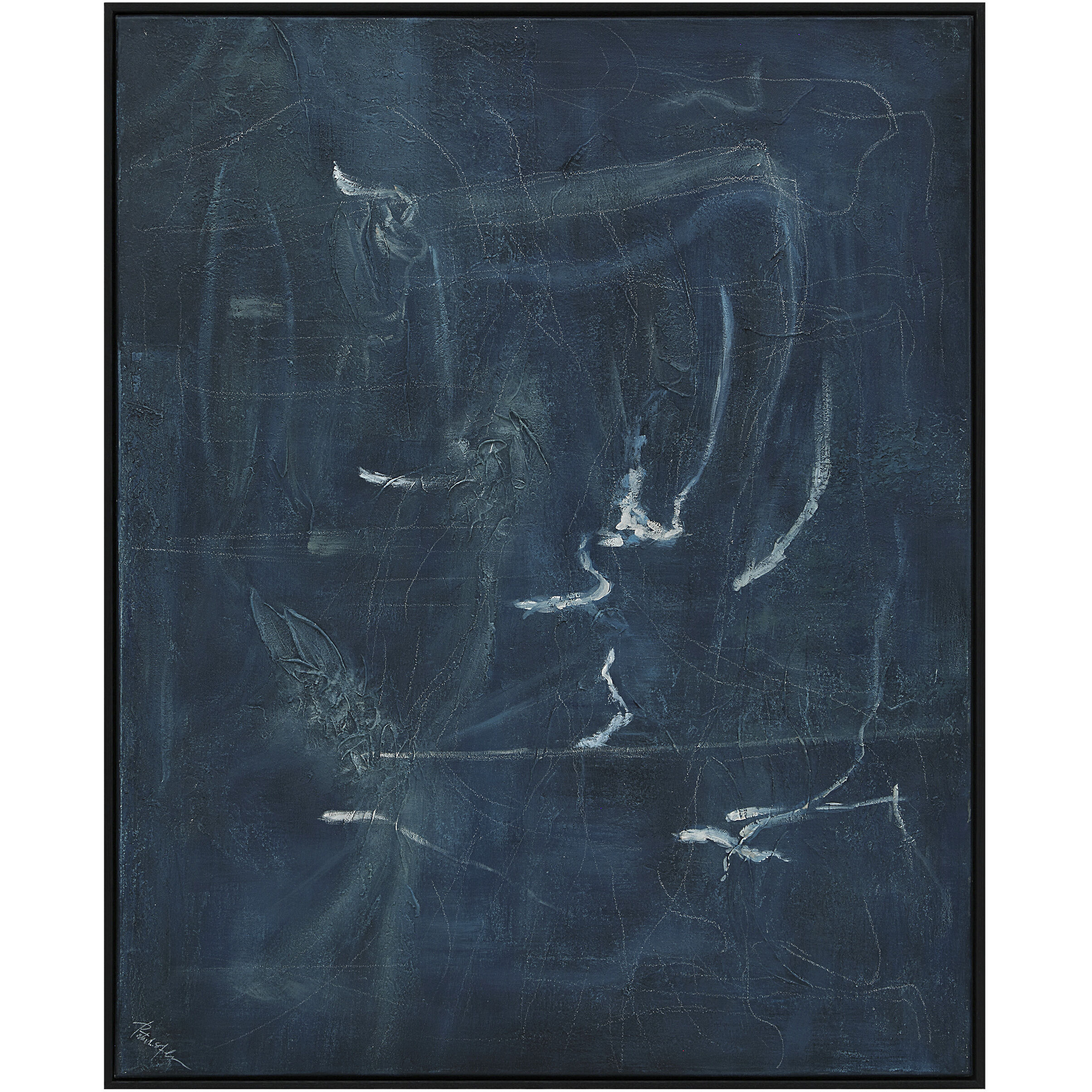 Gemma Multicolor and Black Canvas Art