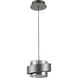 Axis LED 7.75 inch Graphite Pendant Ceiling Light