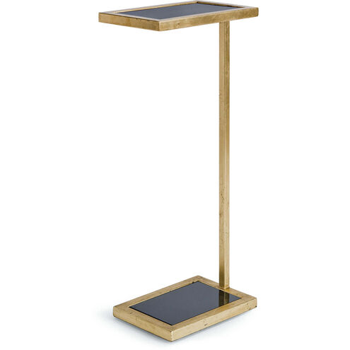 Liam 28.25 X 12.25 inch Gold Leaf Side Table, Drink Table