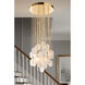 Constaledo 6 Light Brass Pan Pendant Ceiling Light