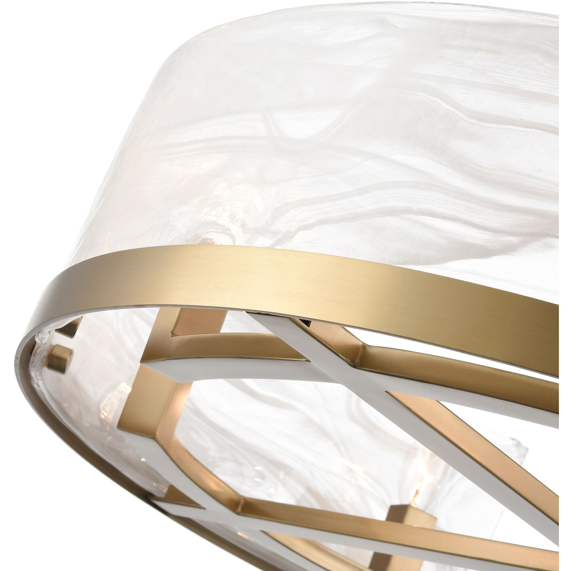 Skye 8 Light 28 inch Brushed Brass Chandelier Ceiling Light