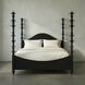 Ferret Hand Rubbed Black Bed, Eastern King