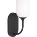 Emile 1 Light 4.63 inch Midnight Black Wall Bath Fixture Wall Light