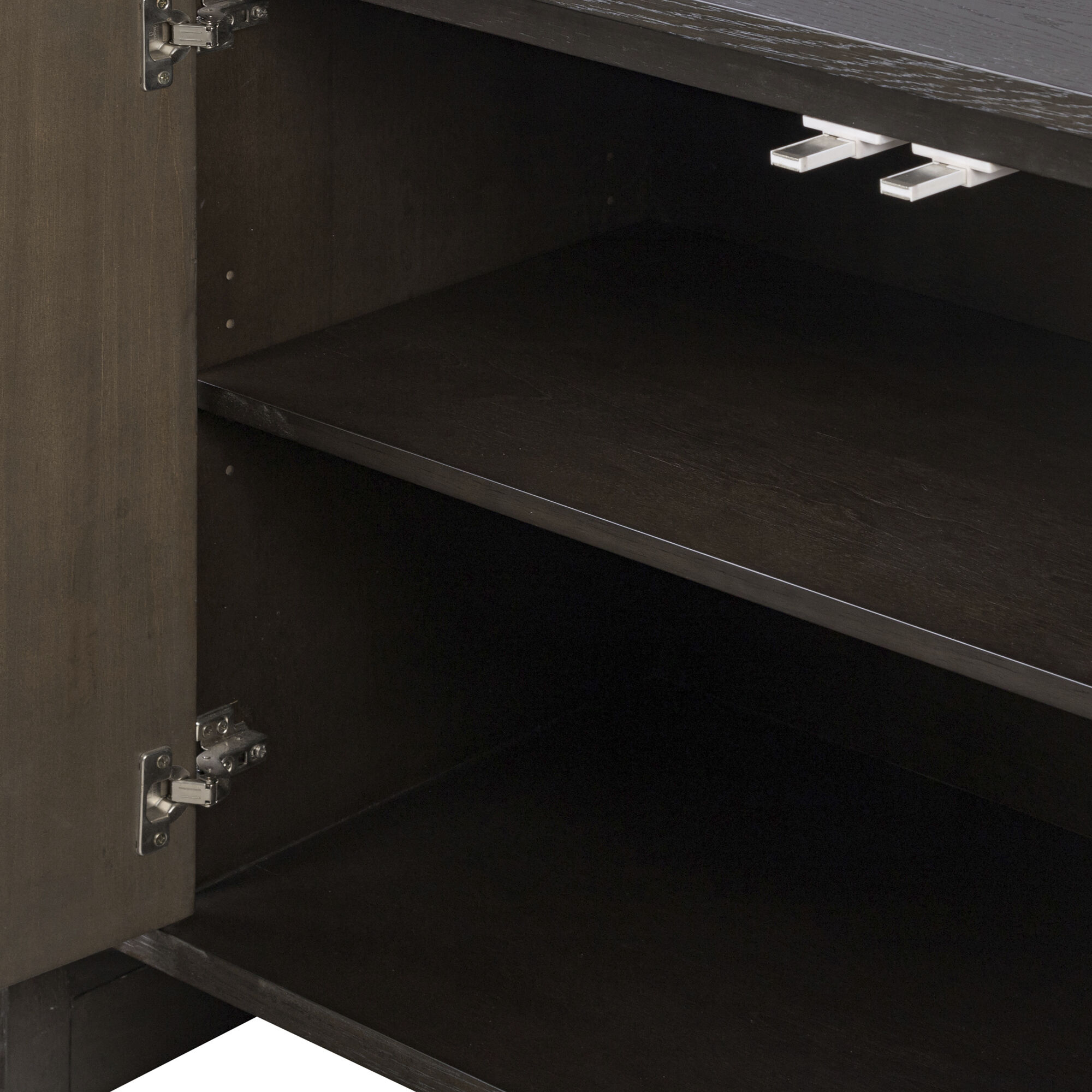 Kalen 78 inch Aged Barrel with Dark Brown Oak Credenza