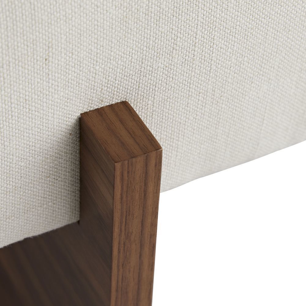 Tuck 16 inch Bone Ottoman