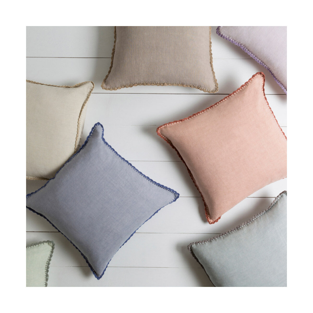 Elsa 18 X 18 inch Beige/Khaki Pillow Kit