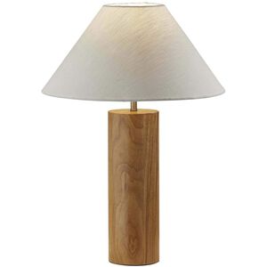 Martin 26 inch 100.00 watt Natural Oak Wood with Antique Brass Accent Table Lamp Portable Light