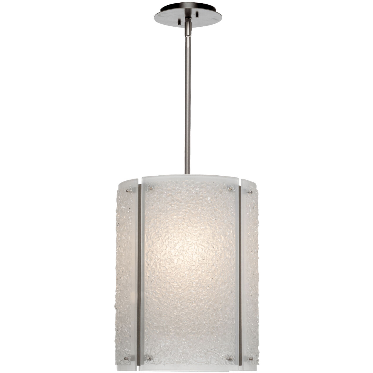 Textured Glass 1 Light 12.4 inch Novel Brass Pendant Ceiling Light in Bronze Granite, E26 Incandescent, Oversized