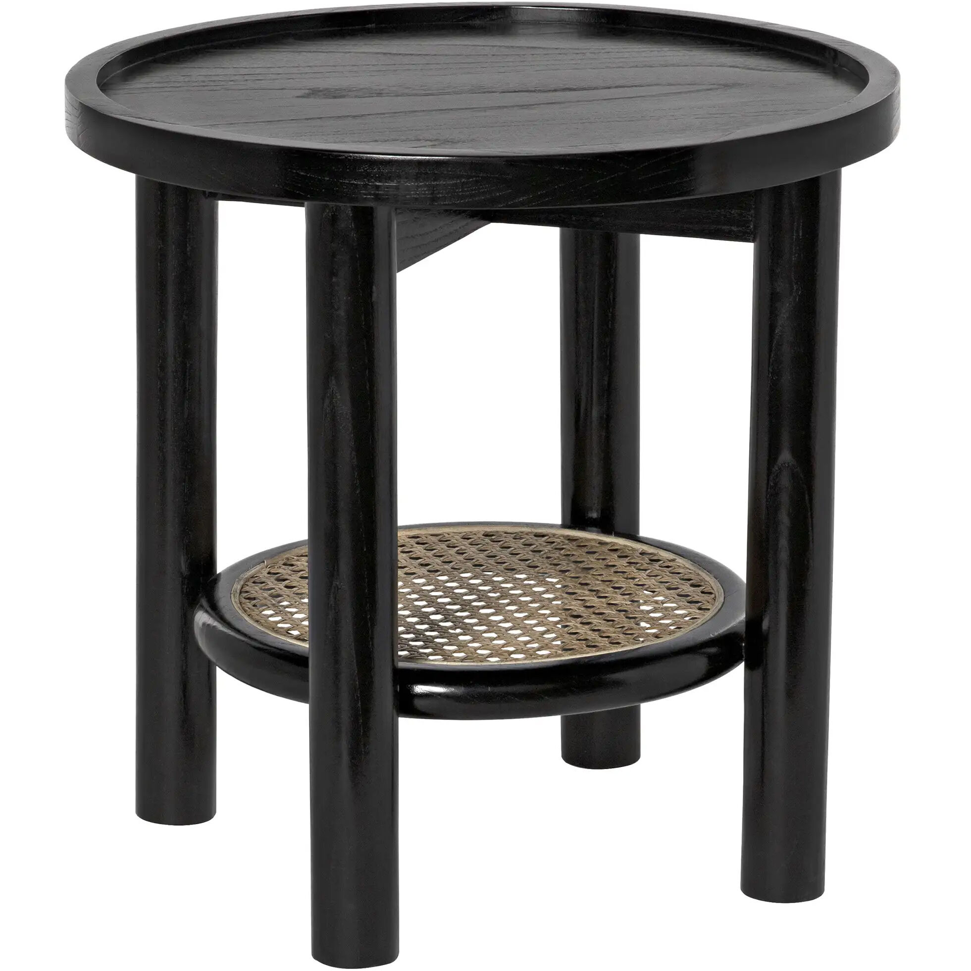 Hide Away 19.5 X 19.5 inch Charcoal Black Side Table