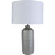 Nash 25.75 inch 100 watt Gray Table Lamp Portable Light