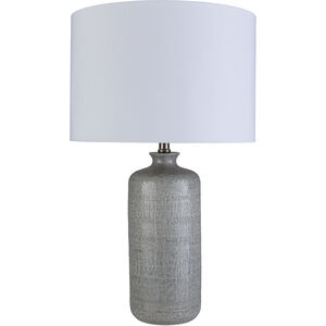 Nash 25.75 inch 100 watt Gray Table Lamp Portable Light