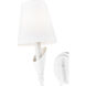 Claudelle Wall Sconce Wall Light in Textured White