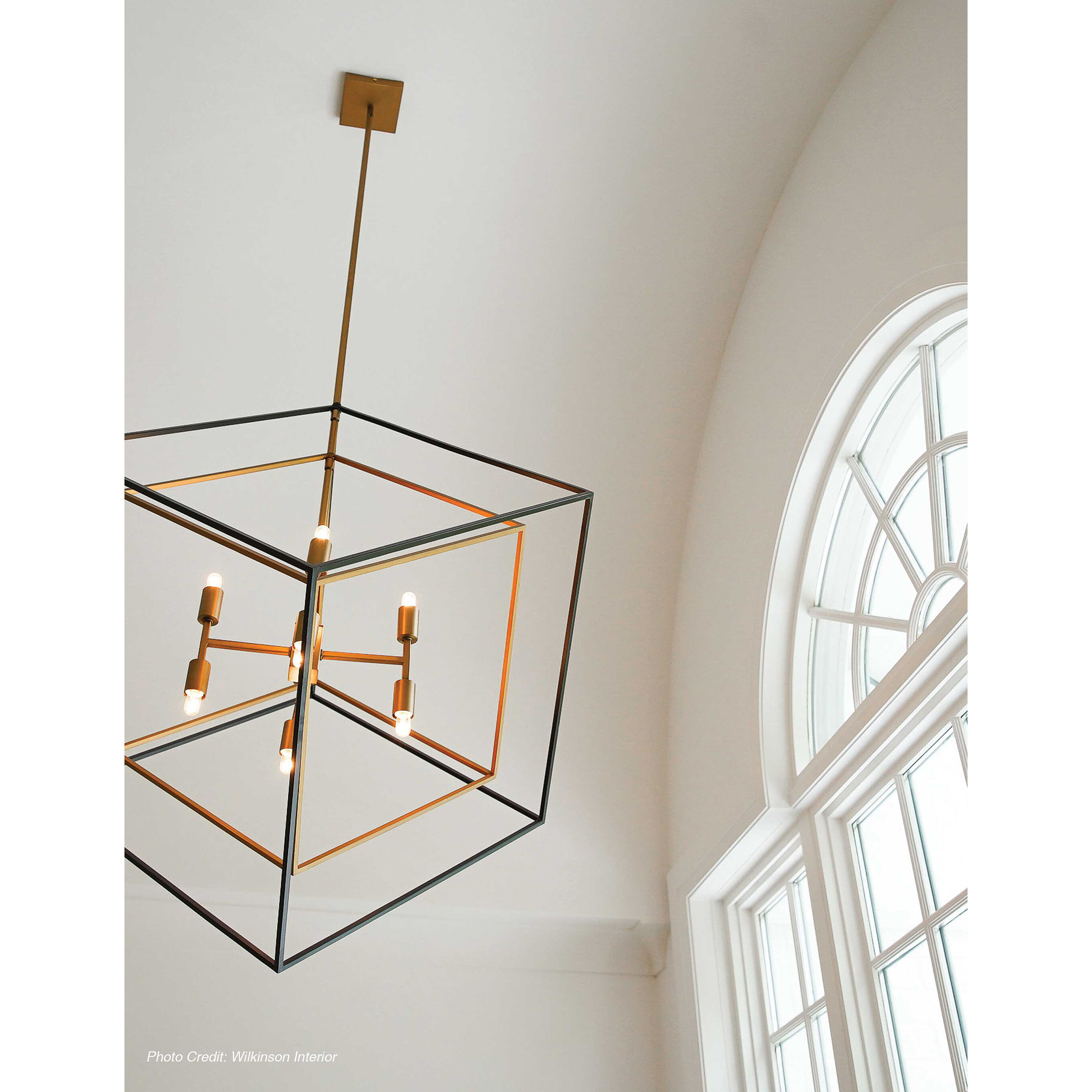 Kappa LED 27 inch Vintage Bronze with Matte Black Pendant Ceiling Light in Vintage Brass and Matte Black