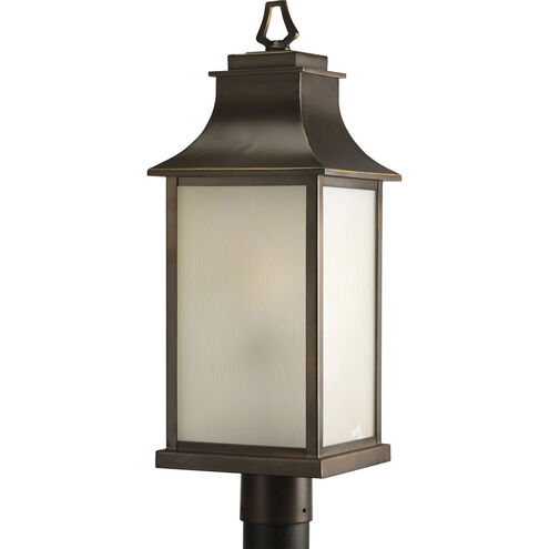 Salute 1 Light 23 inch Oil Rubbed Bronze Outdoor Post Lantern