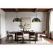 Vega 3 Light 31.5 inch Matte Black Pendant Ceiling Light
