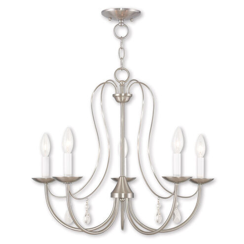 Mirabella 5 Light 24 inch Brushed Nickel Chandelier Ceiling Light