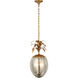 Chapman & Myers Gramercy LED 11.5 inch Gilded Iron Pendant Ceiling Light, Medium