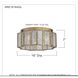 Shrine 3 Light 16 inch Aged Gold Flush Mount Ceiling Light