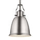 Hobson 1 Light 7.5 inch Satin Nickel Pendant Ceiling Light, Small