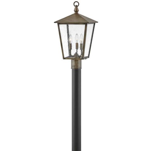 Heritage Huntersfield 3 Light 20.75 inch Burnished Bronze Outdoor Post Mount Lantern