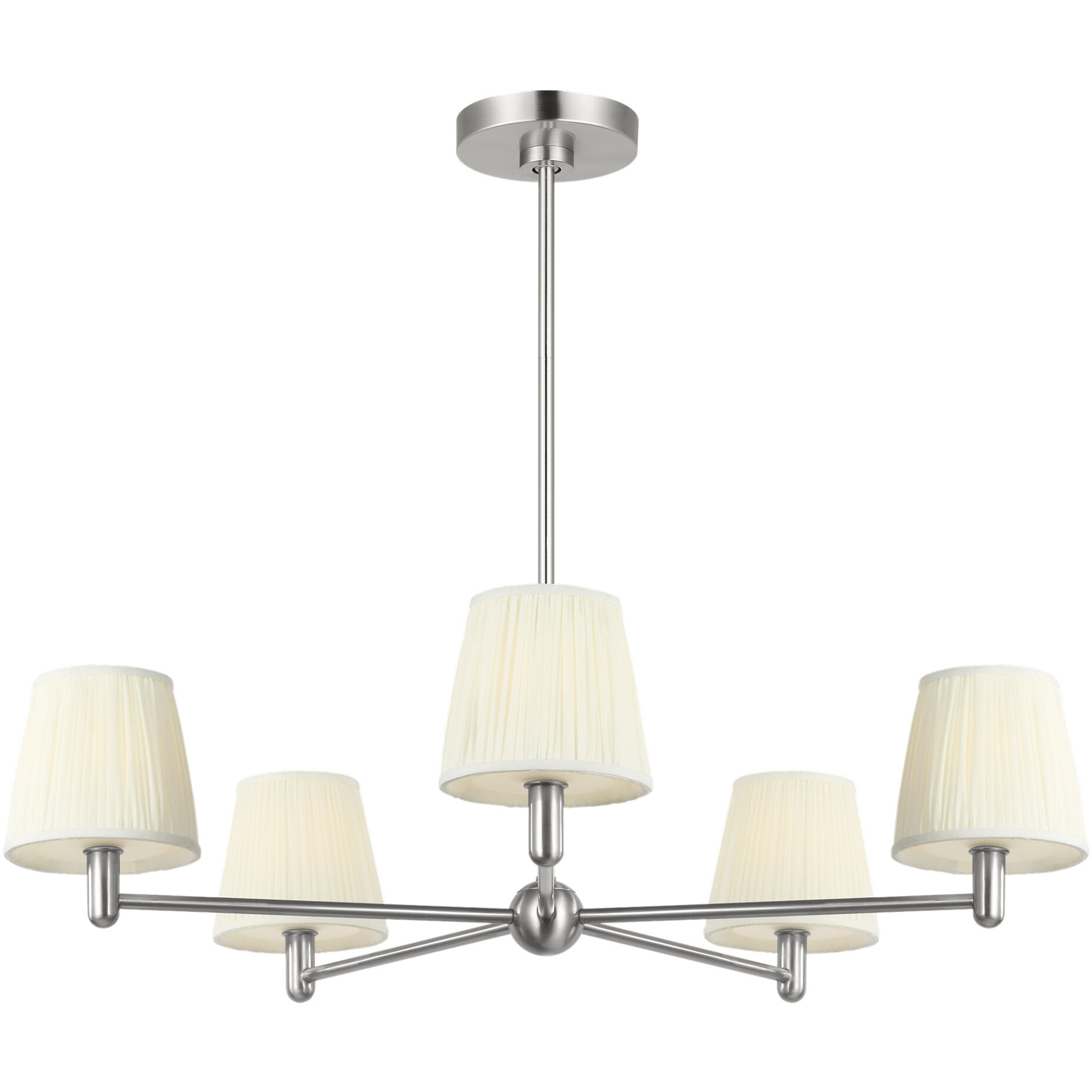 Vilera LED 33.25 inch Brushed Nickel Chandelier Ceiling Light