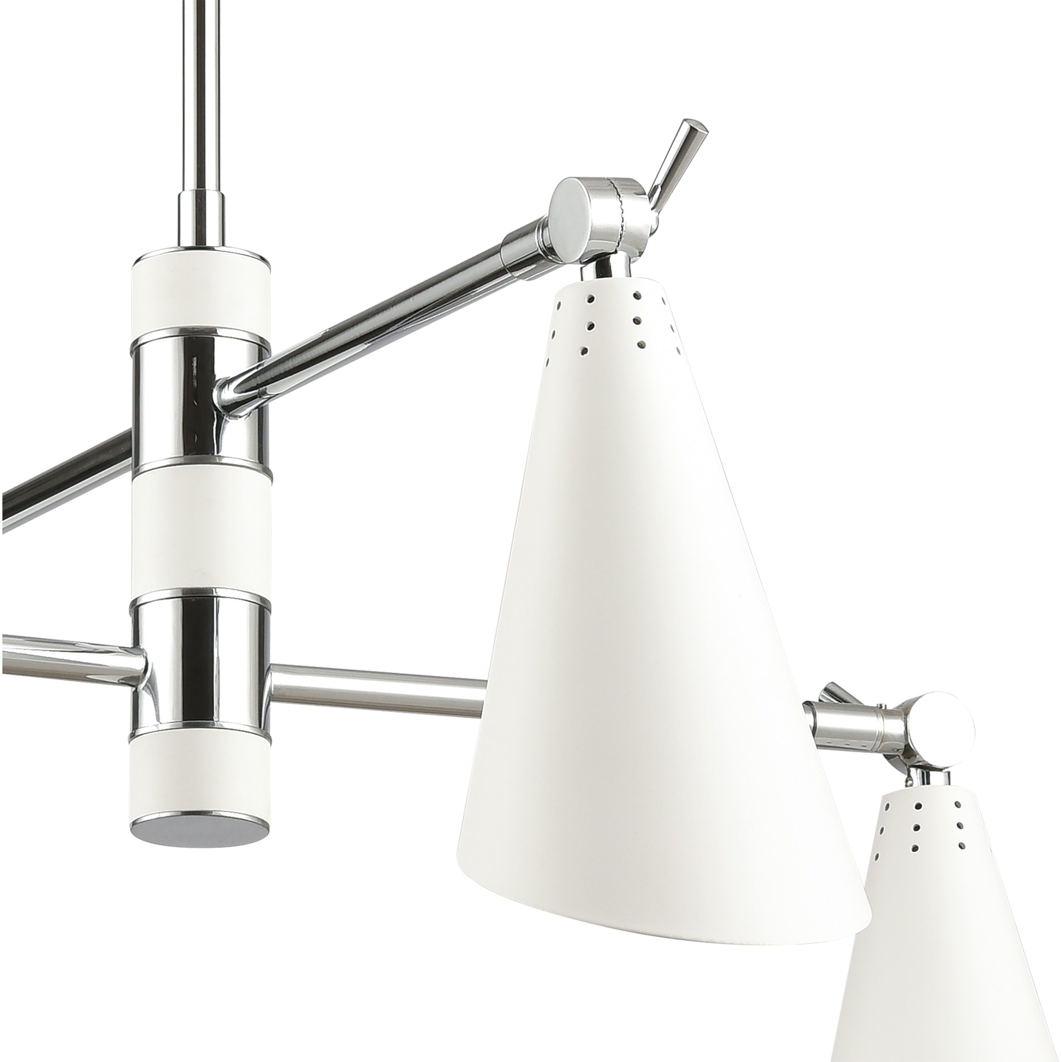 Luca 4 Light 26 inch Polished Chrome Chandelier Ceiling Light