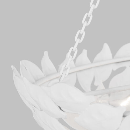 AH by Alexa Hampton Kelan 3 Light 16 inch Textured White Pendant Ceiling Light