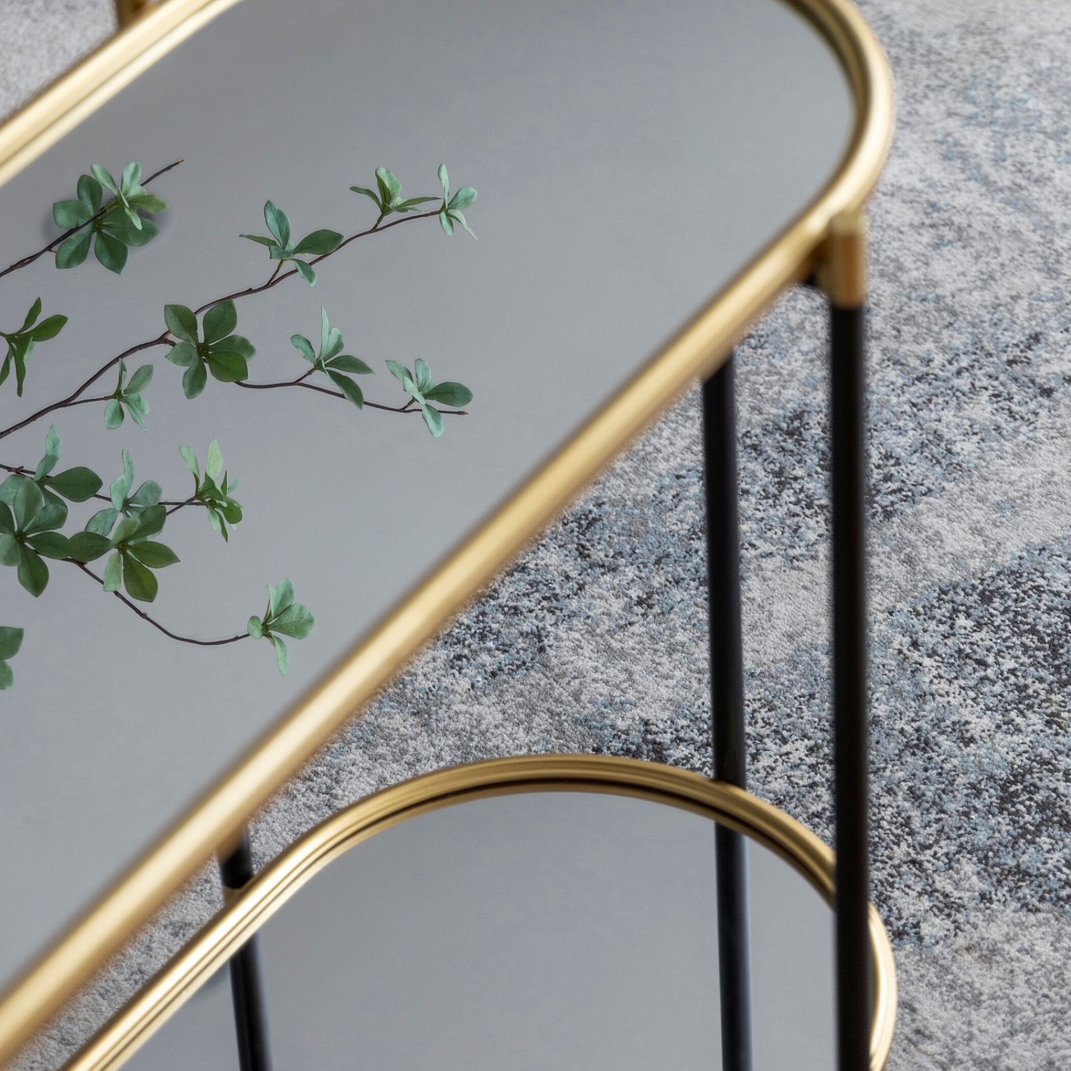 Bertram 41.3 X 16.5 inch Black/Gold Console