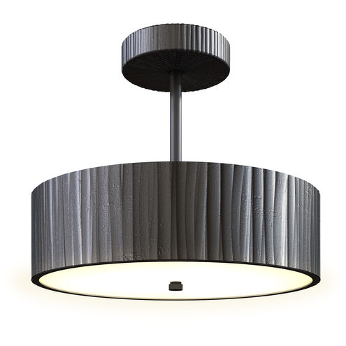 Kensington LED 12 inch Urban Bronze Semi-Flush Mount Ceiling Light