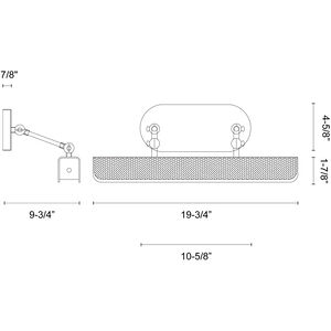 Valise Picture 1 Light 19.75 inch Picture Light