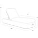 Barcelona Natural / Stinson White Outdoor Lounger