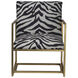 Zebra Gold Armchair