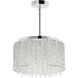 Claire 10 Light 16 inch Chrome Drum Shade Chandelier Ceiling Light