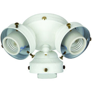Universal LED White Fan Light Fitter, Shades Sold Separately