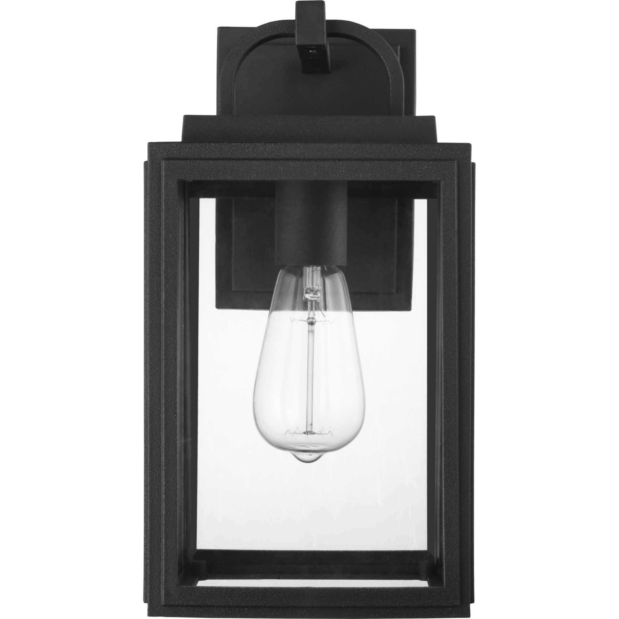 Grandbury 1 Light 14 inch Textured Black Outdoor Wall Lantern, with DURASHIELD, Medium