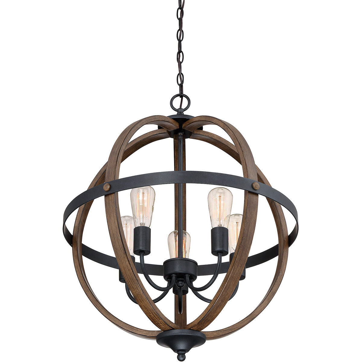 Black and wood light fixture hot sale