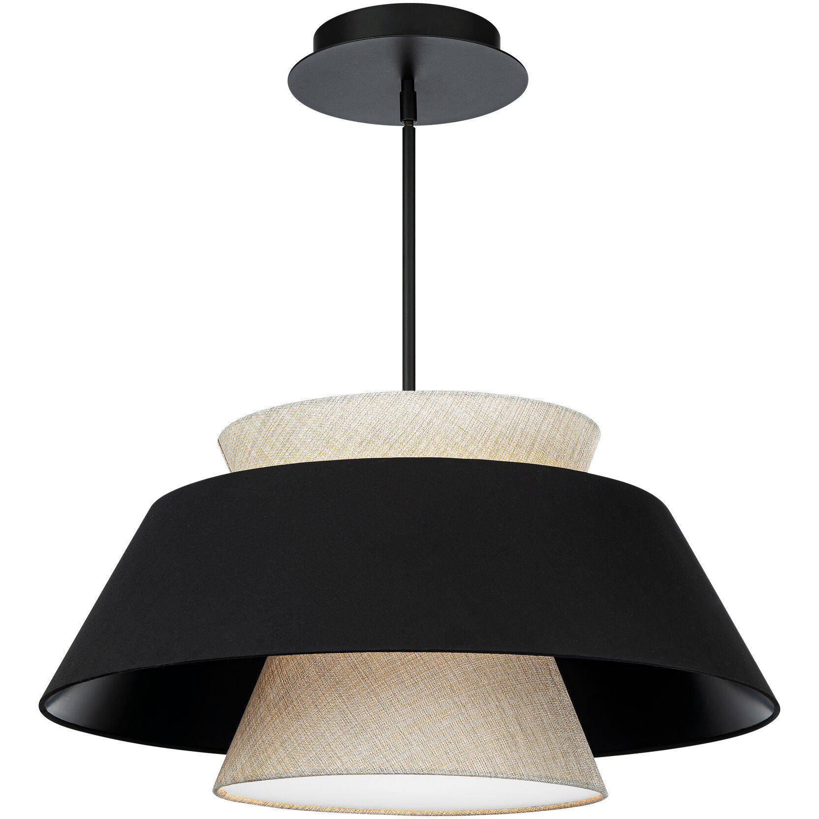 Rockabilly LED 26 inch Black Pendant Ceiling Light, dweLED