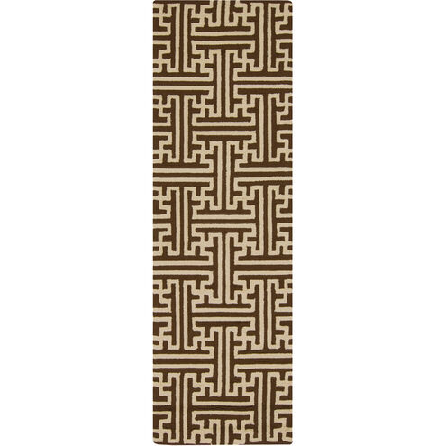 Rain 144 X 108 inch Dark Brown, Cream Rug
