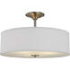 Inspire 3 Light 18 inch Brushed Nickel Semi-Flush Mount Ceiling Light