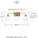 Presley 3 Light 26.25 inch Aged Brass Vanity Light Wall Light